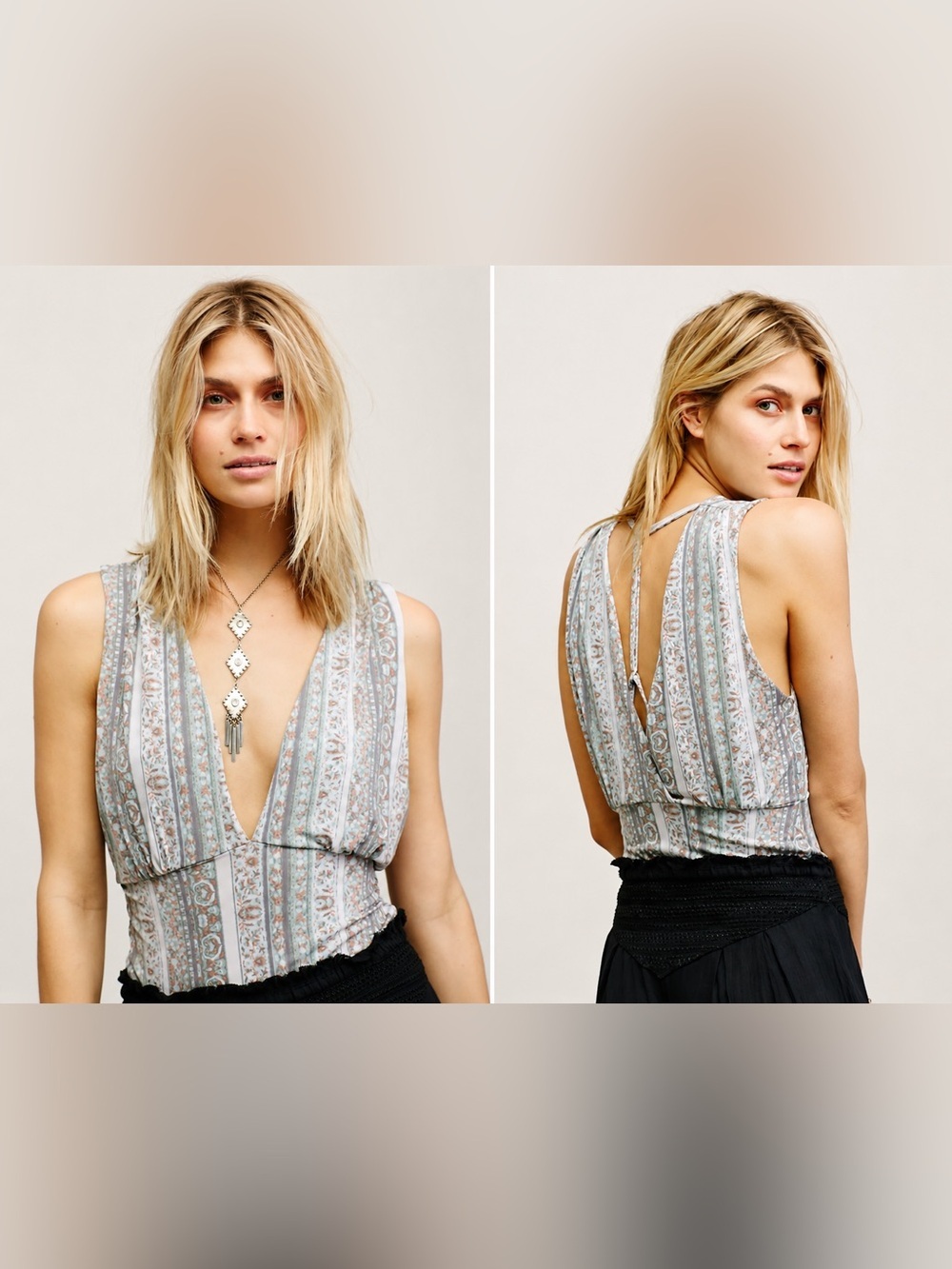 Free People Hutton Printed Tank
